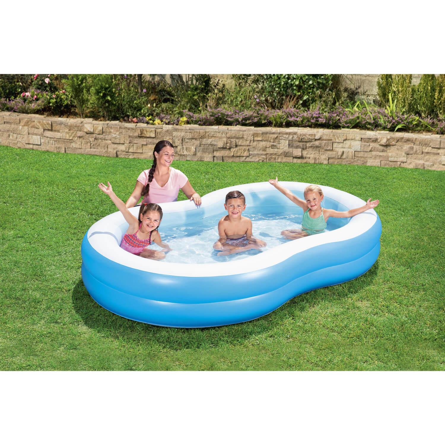 PISCINA INFLABLE BESTWAY LAGUNA PARA NIÑOS 262X157X46CM AZUL - 2