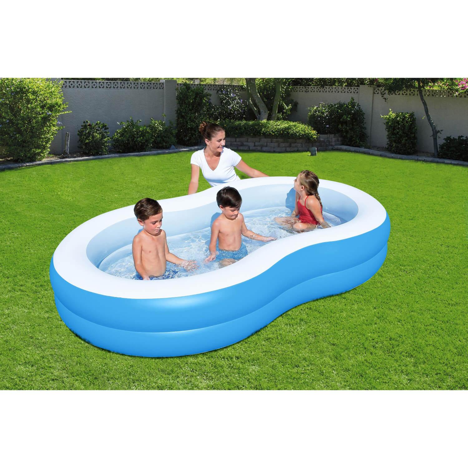 PISCINA INFLABLE BESTWAY LAGUNA PARA NIÑOS 262X157X46CM AZUL - 6