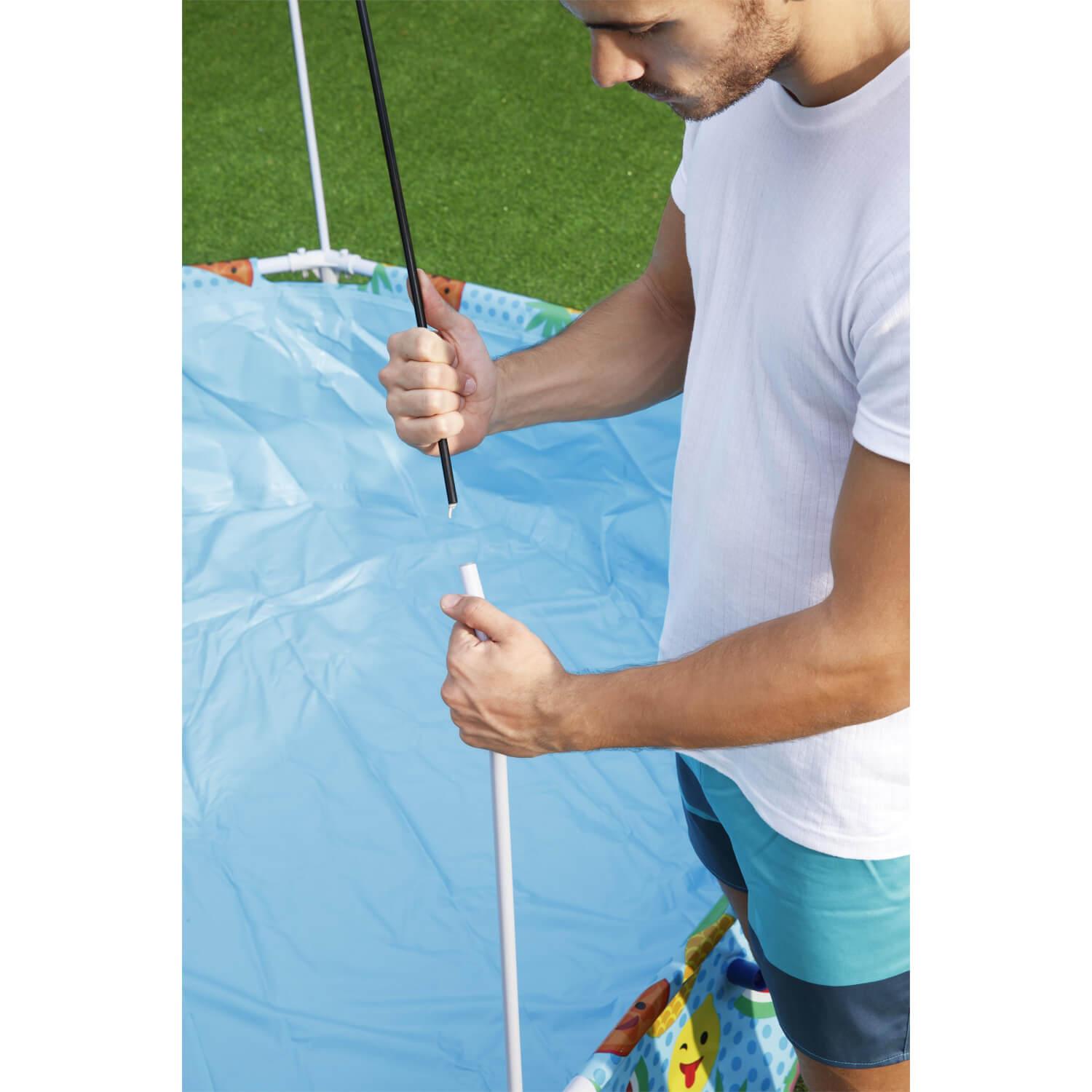 PISCINA BESTWAY REDONDA CON TOLDO Y NEBLINA AGUA 2.44MX51CM - 7