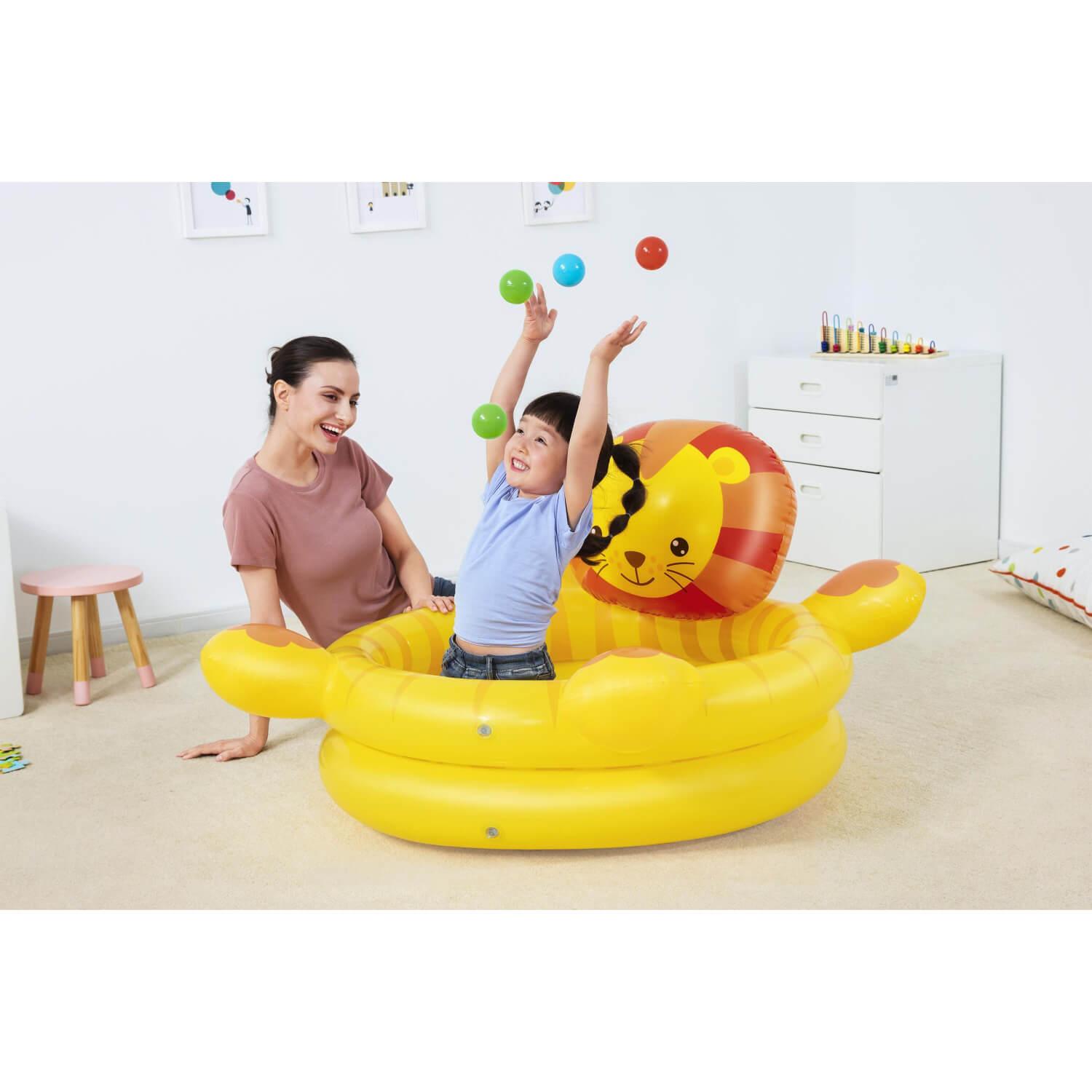 PISCINA BESTWAY LEON INFLABLE CON PELOTAS 111 X98X61.5 CM - 6