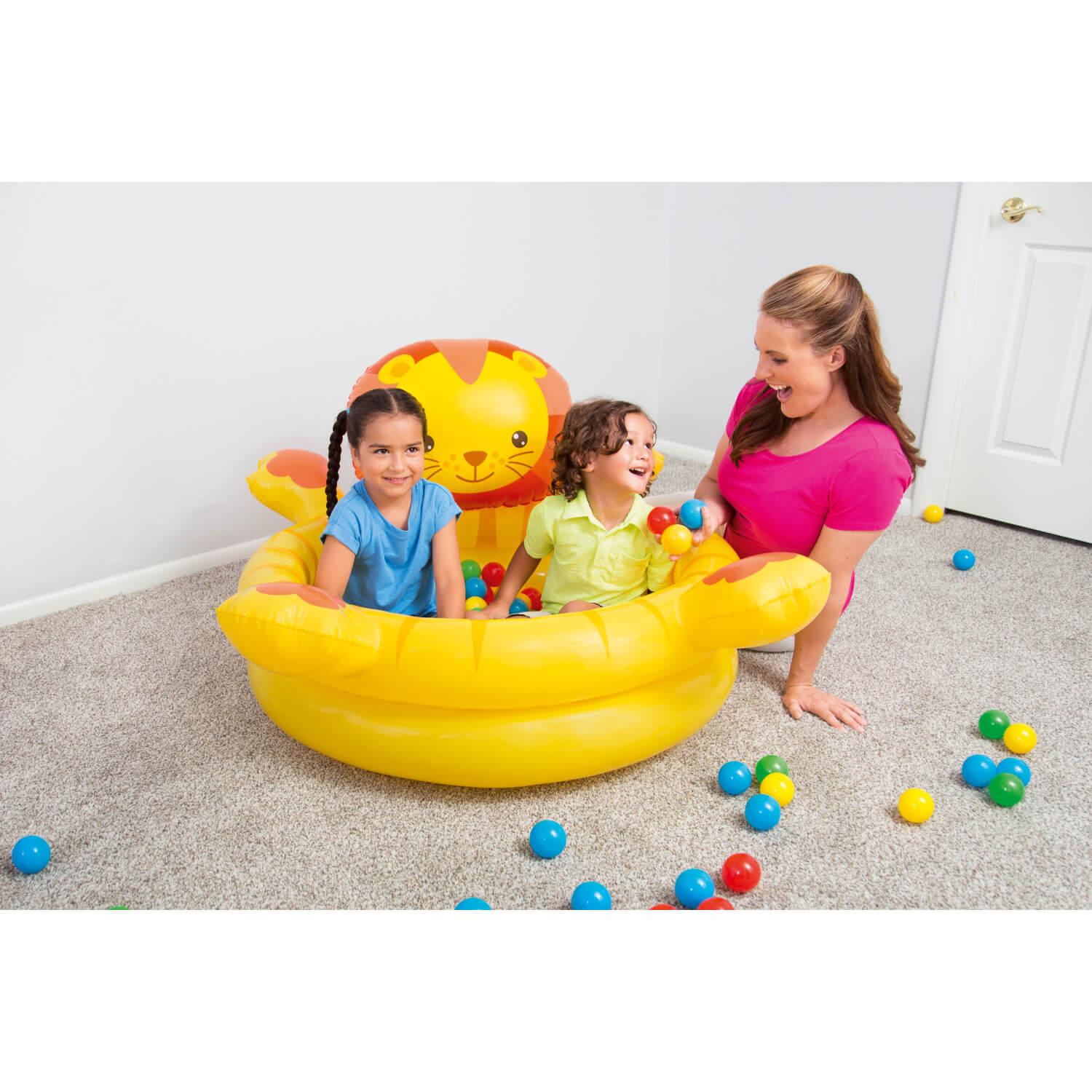 PISCINA BESTWAY LEON INFLABLE CON PELOTAS 111 X98X61.5 CM - 7