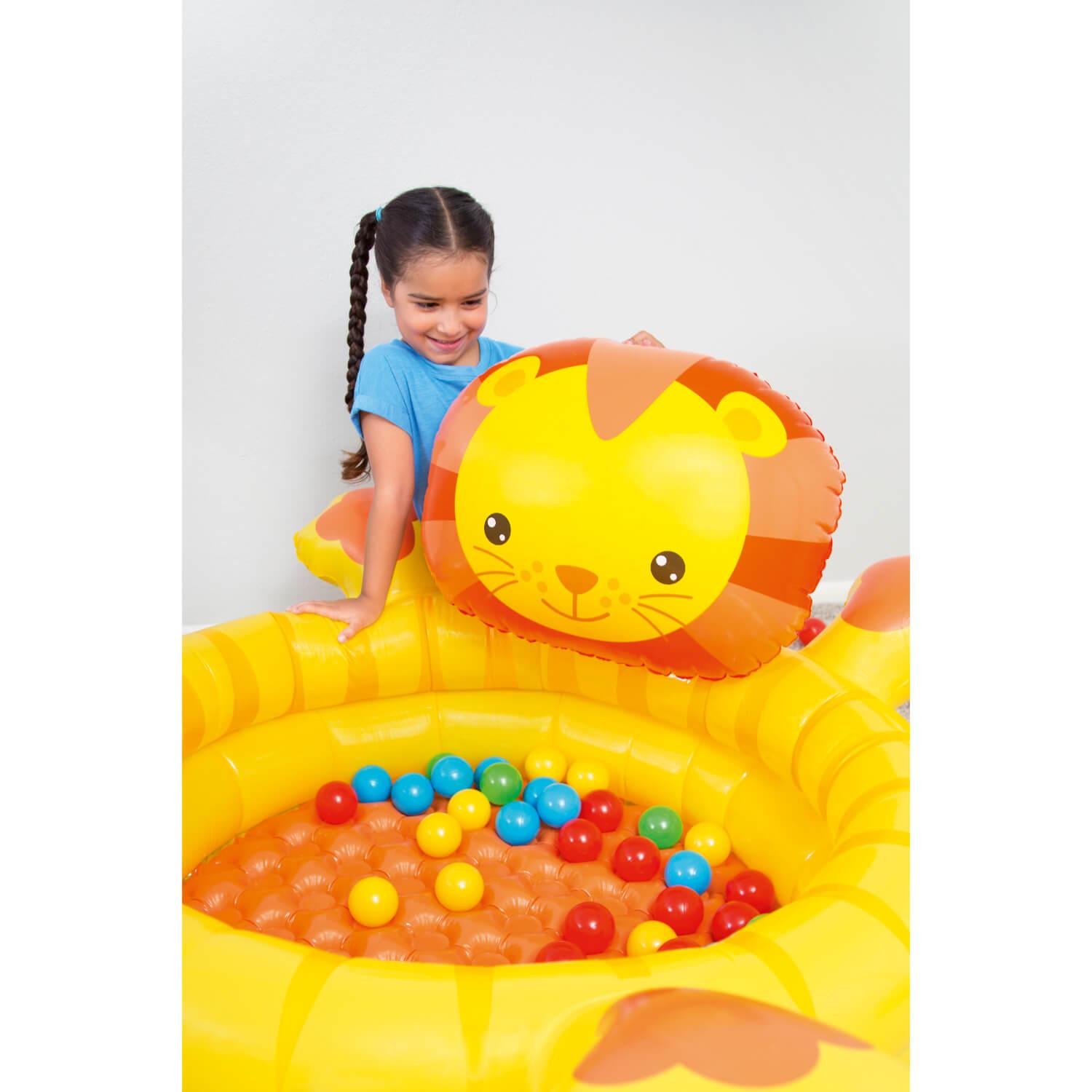 PISCINA BESTWAY LEON INFLABLE CON PELOTAS 111 X98X61.5 CM - 8