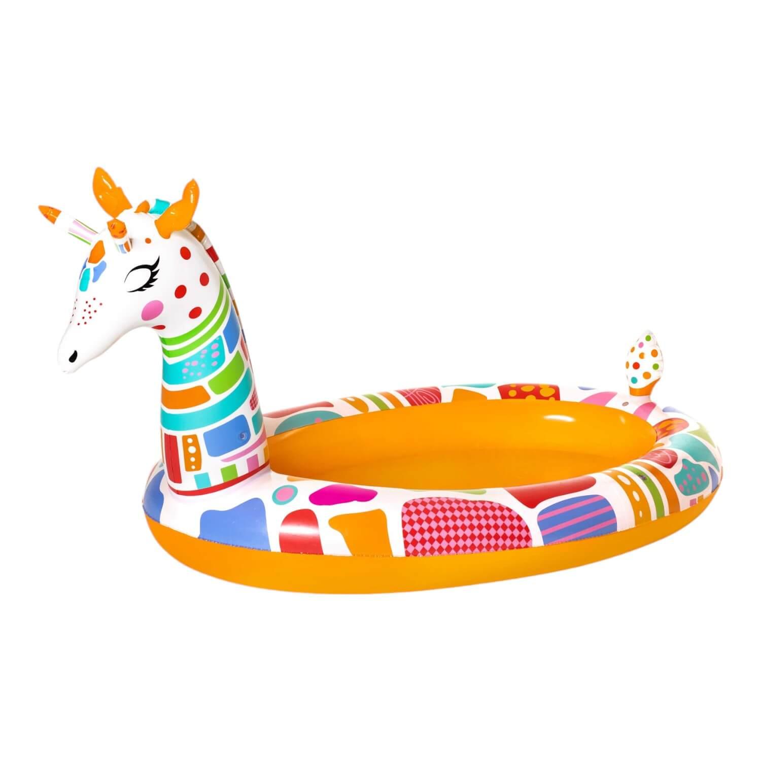 PISCINA INFLABLE BESTWAY REDONDA JIRAFA 2.66X1.57X1.27M - 8