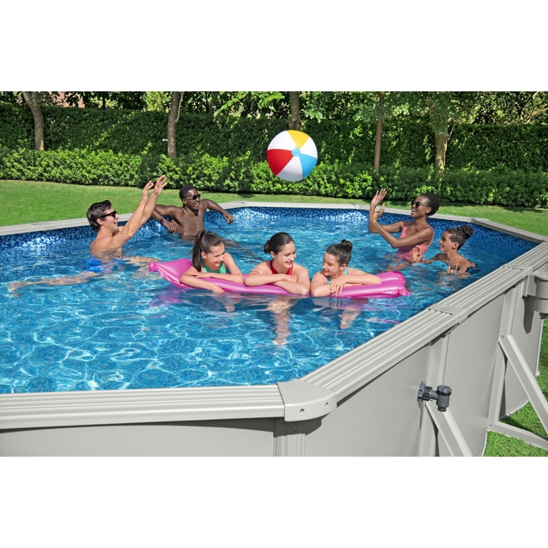 PISCINA BESTWAY OVALADA HYDRIUM 6.10X3.60X1.20M FILTRO + ACCESORIOS - 6