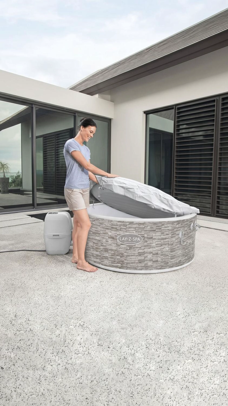 HOT TUB BESTWAY 60027 60X155 CM SPA JACUZZI INFLABLE VANCOUVER 5 PERSONAS - 7