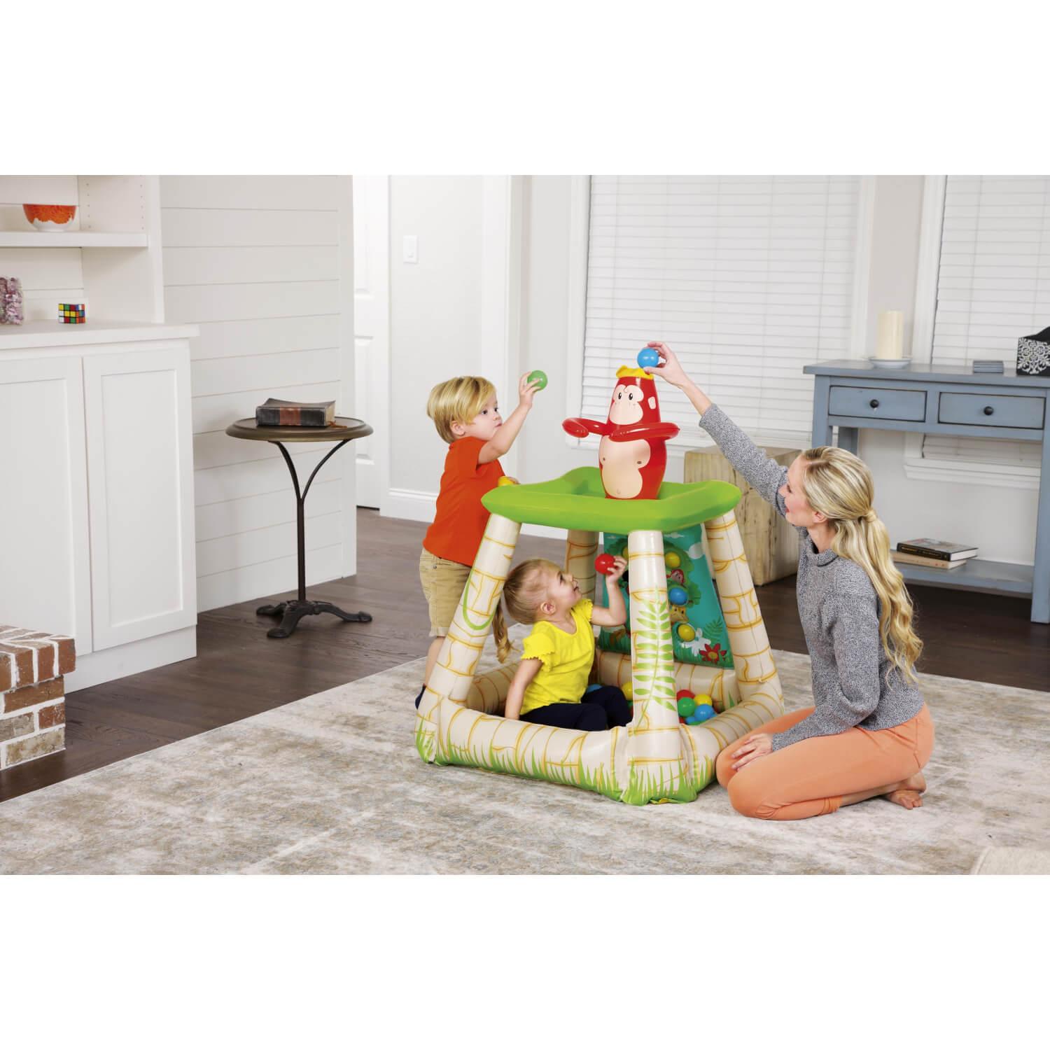 PISCINA JUNGLA INFLABLE CON PELOTAS 89X86X107CMS BESTWAY - 2