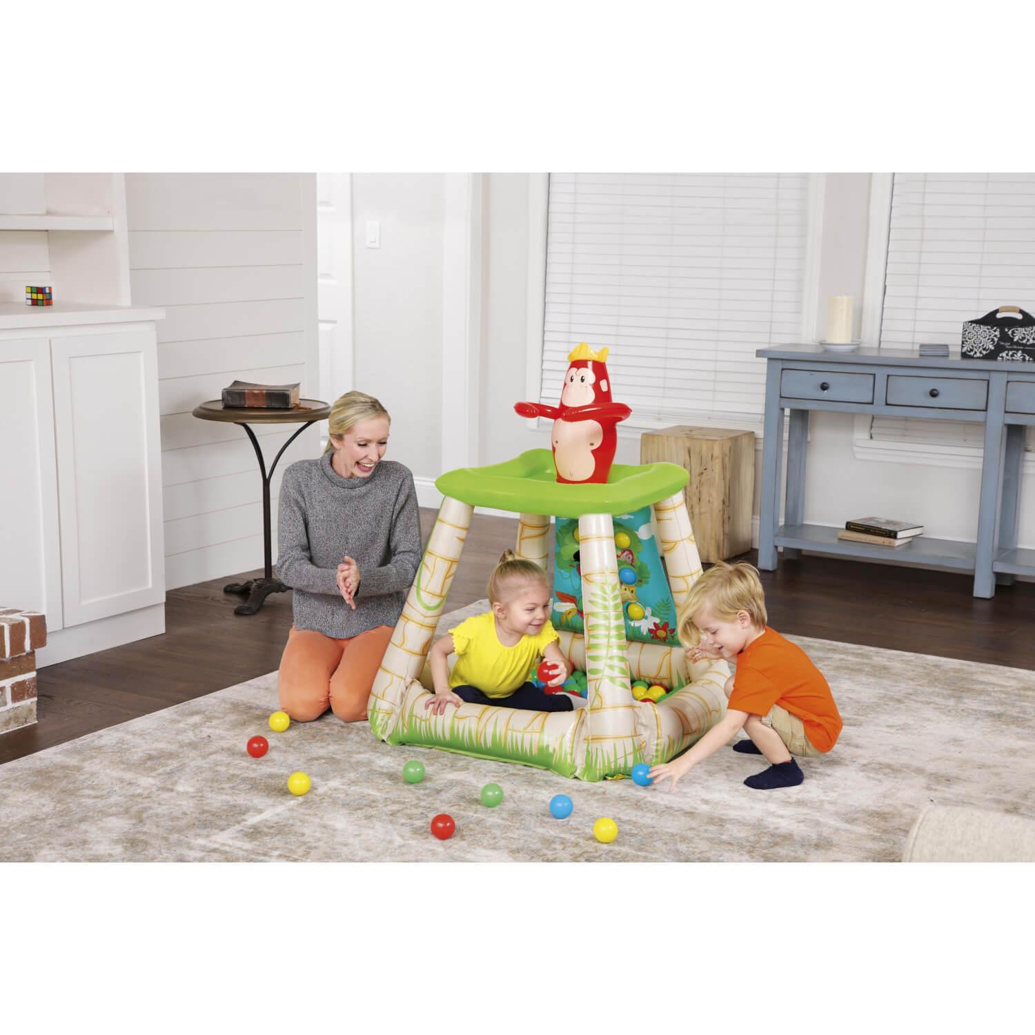PISCINA JUNGLA INFLABLE CON PELOTAS 89X86X107CMS BESTWAY - 5