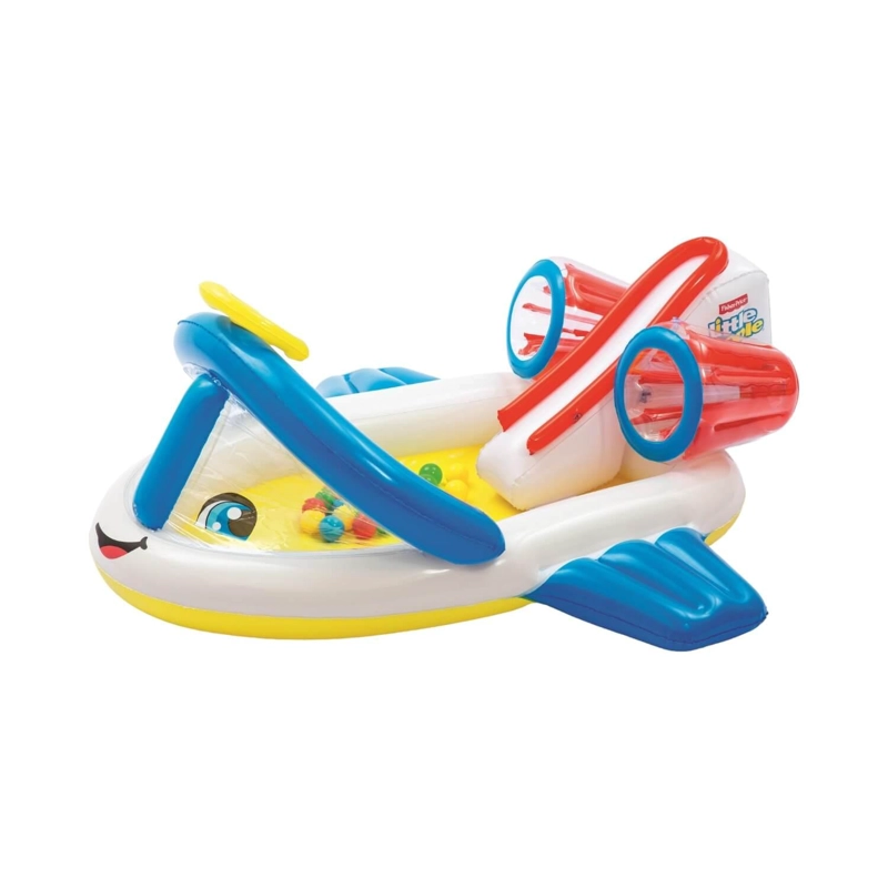 TREN INFLABLE FISHER PRICE 93701 PISCINA PELOTAS 165X152X61 CM - 1