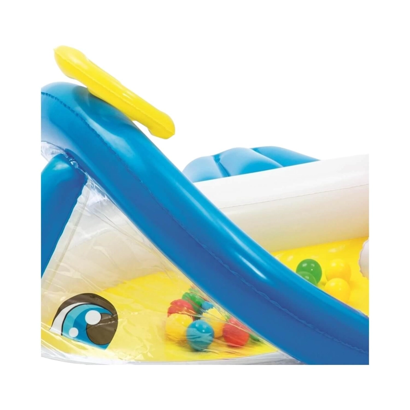 TREN INFLABLE FISHER PRICE 93701 PISCINA PELOTAS 165X152X61 CM - 2