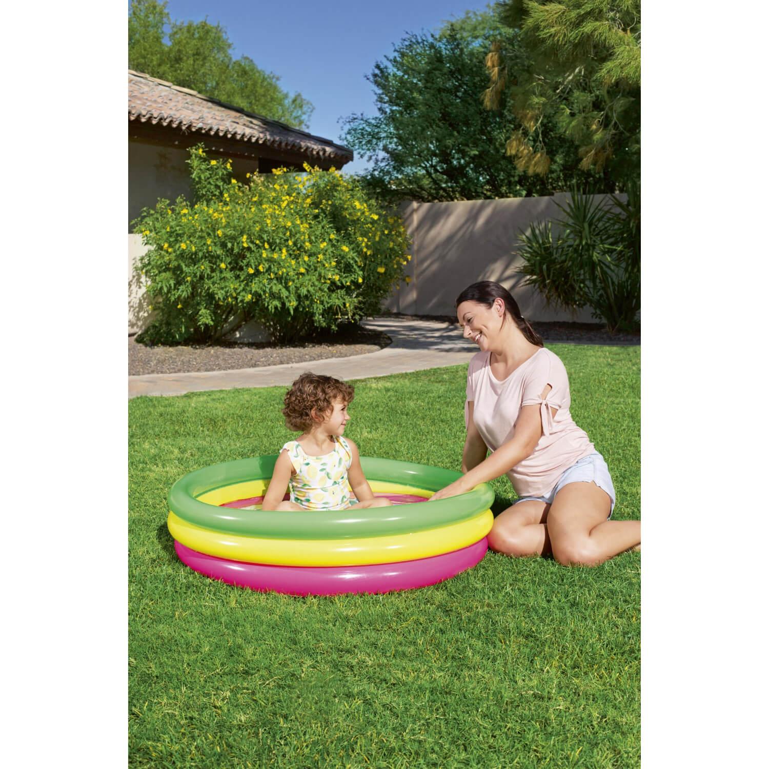PISCINA INFLABLE BESTWAY REDONDA PARA NIÑOS 102X25CM - 2