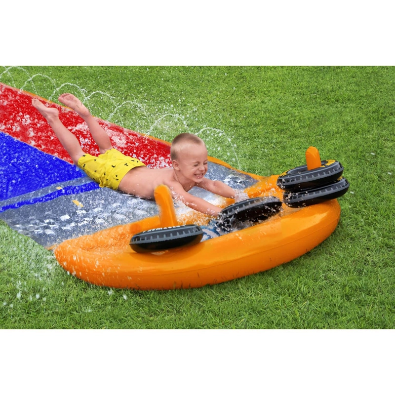 DESLIZADOR TOBOGAN DE AGUA DOBLE 4.88M CON AROS BESTWAY - 6