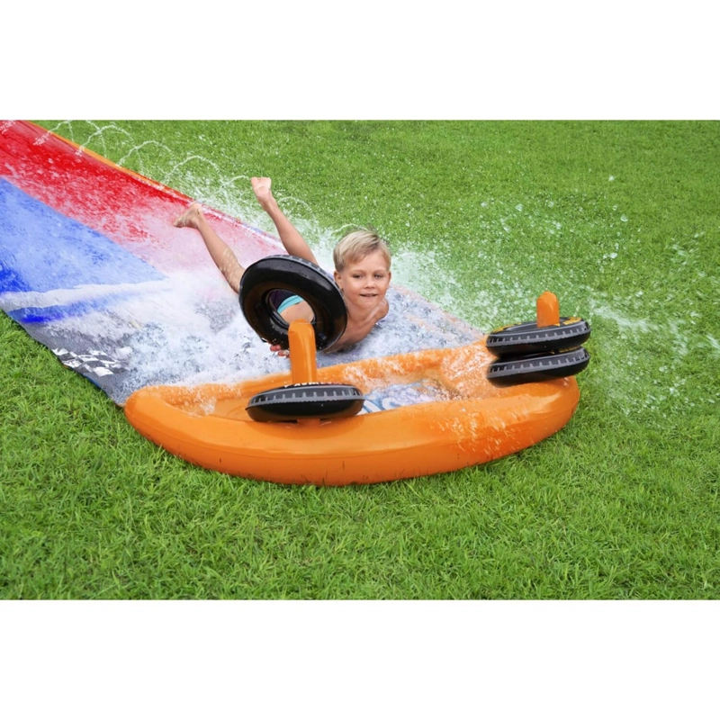 DESLIZADOR TOBOGAN DE AGUA DOBLE 4.88M CON AROS BESTWAY - 7