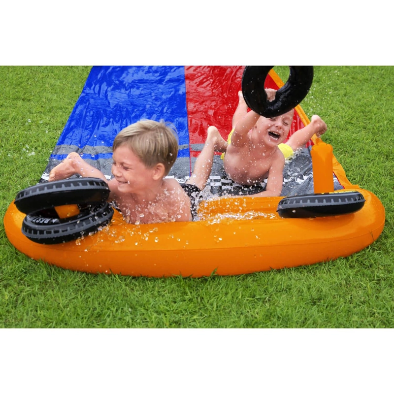 DESLIZADOR TOBOGAN DE AGUA DOBLE 4.88M CON AROS BESTWAY - 9