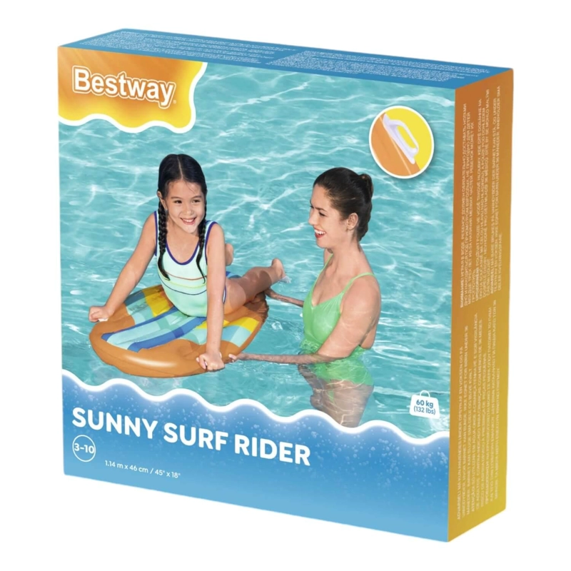TABLA SURF NATACION INFLABLE CON MANILLA 114X46CM BESTWAY - 4