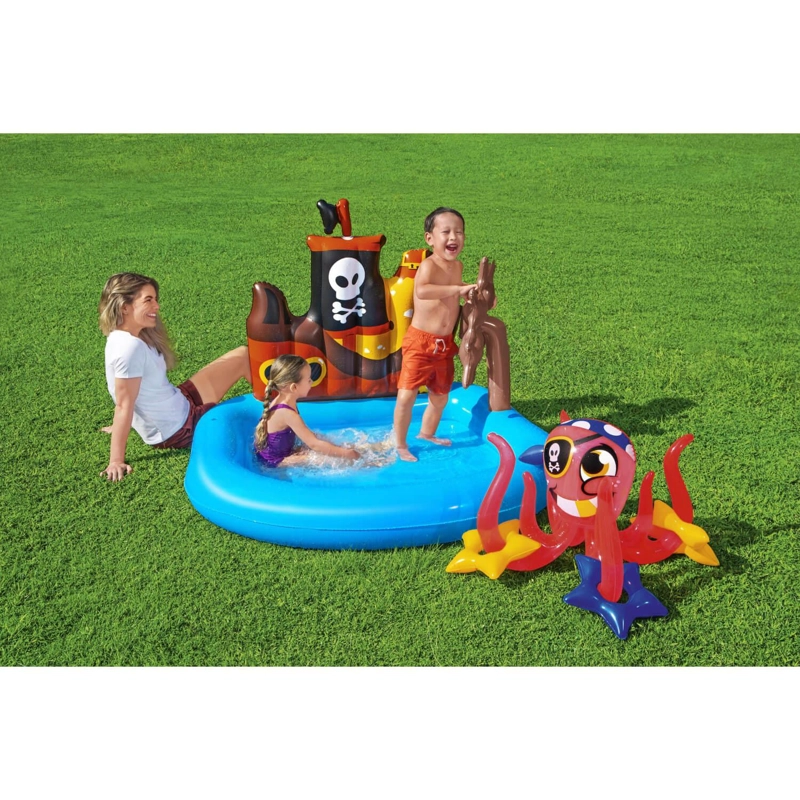 PISCINA Y JUEGOS INFLABLE BESTWAY PIRATA 1.40X1.30X 1.04 - 2