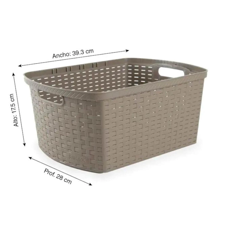 CANASTA SHIA ALTA MOCCA 39X28X17 CMS RIMAX - 3