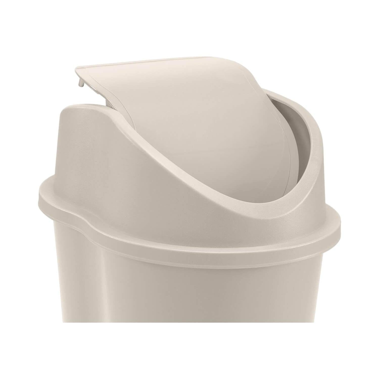BASURERO RIMAX VAIVEN 10 L TAUPE 29.2X21X44 CM - 2