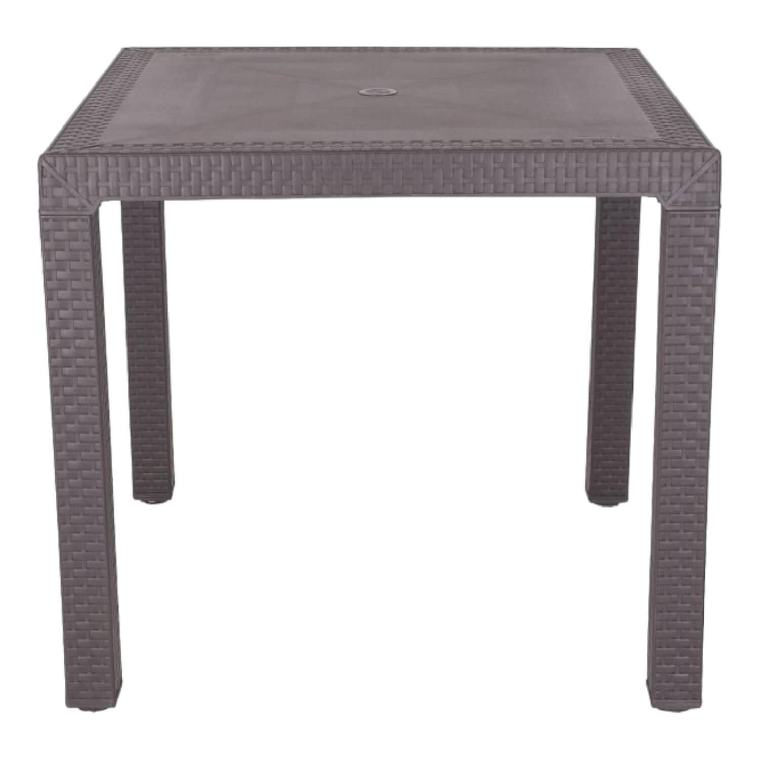 MESA RIMAX RX7804 PLASTICO CAFÉ 80X80 CM ETERNA - 3
