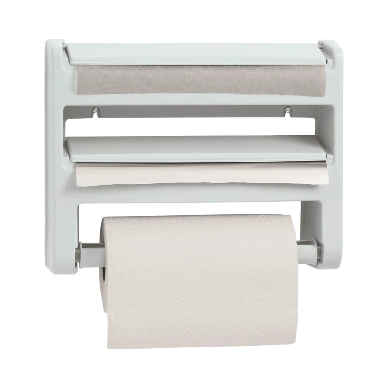DISPENSADOR PORTARROLLO TRIPLE BLANCO RIMAX - 3