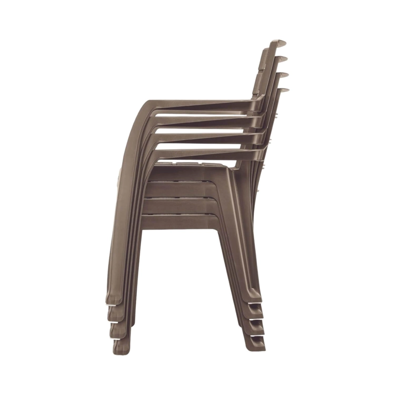 SILLA DE TERRRAZA CON BRAZO CAFE  BARU RIMAX - 4