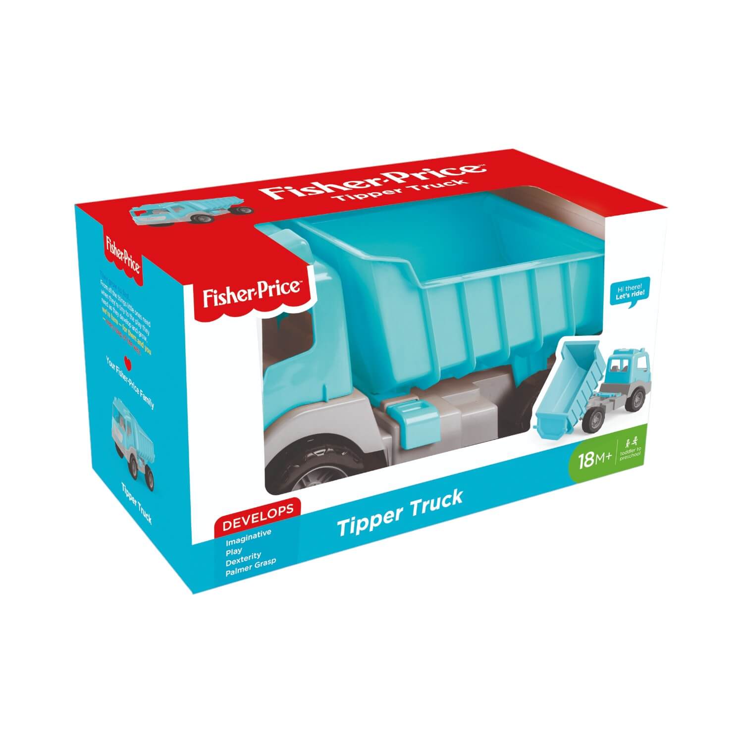 CAMIÓN FISHER PRICE TOLVA AZUL 38X21X19 CM DL1827 - 4