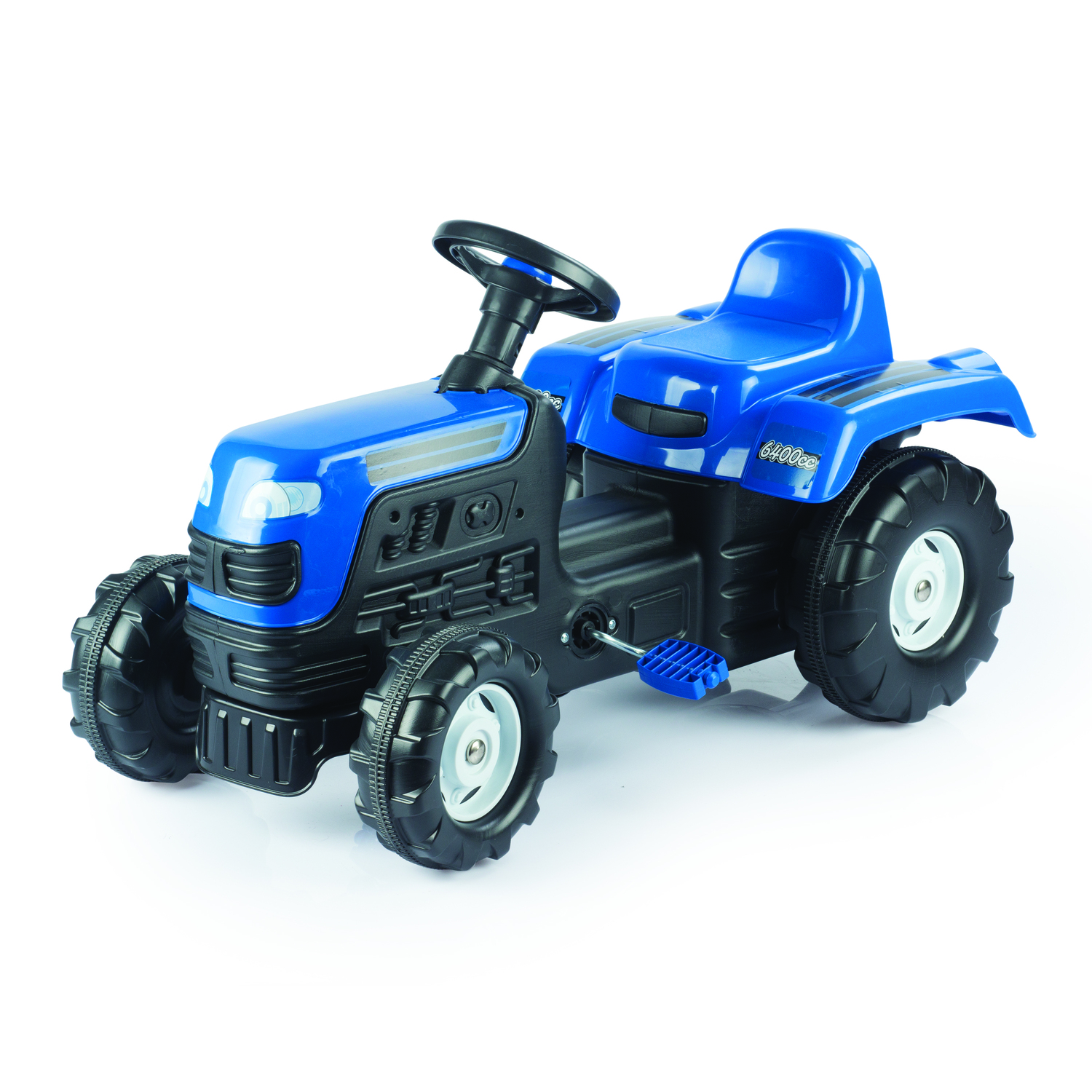 TRACTOR CON PEDALES AZUL DOLU - 4