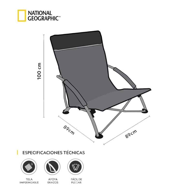 SILLA NATIONAL GEOGRAPHIC PLEGABLE PLAYA - 2