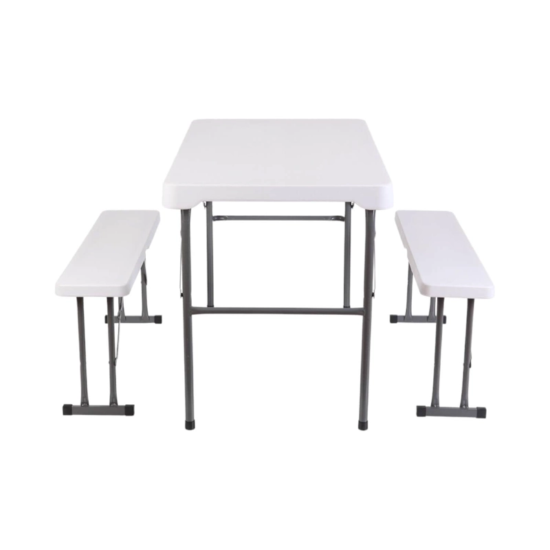 SET NORTHWEST NW-SET MESA Y BANCOS PLEGABLES 113X68.5X73CM BLANCA - 2