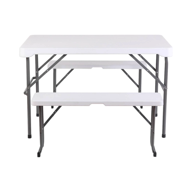 SET NORTHWEST NW-SET MESA Y BANCOS PLEGABLES 113X68.5X73CM BLANCA - 6