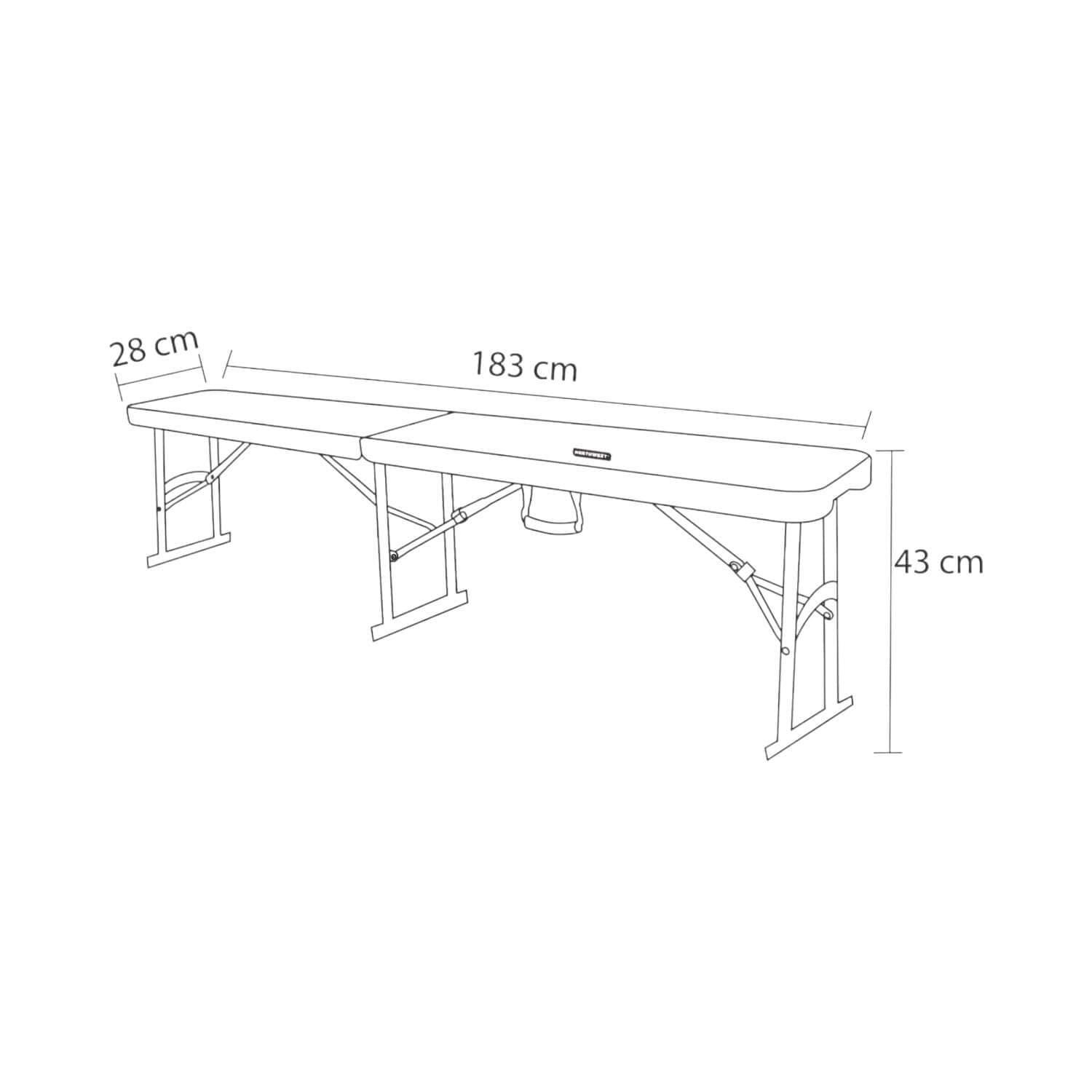 BANCA NORTHWEST NWG-180 PLEGABLE BLANCO - 9