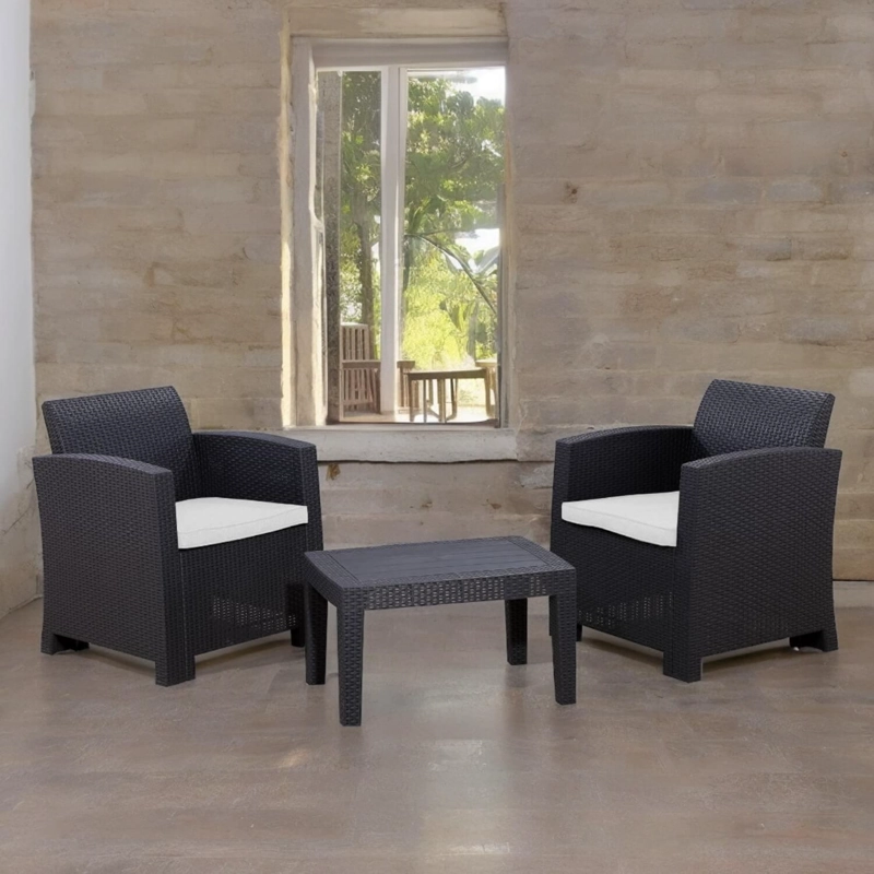 JUEGO SET TERRAZA NORTHWEST NW-SF2P MALLORCA 3 PIEZAS CON COJIN - 5