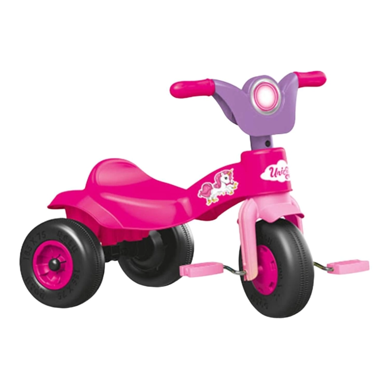 TRICICLO DOLU DL2529 A PEDALES UNICORNIO ROSADO 60X42X49 CM - 1