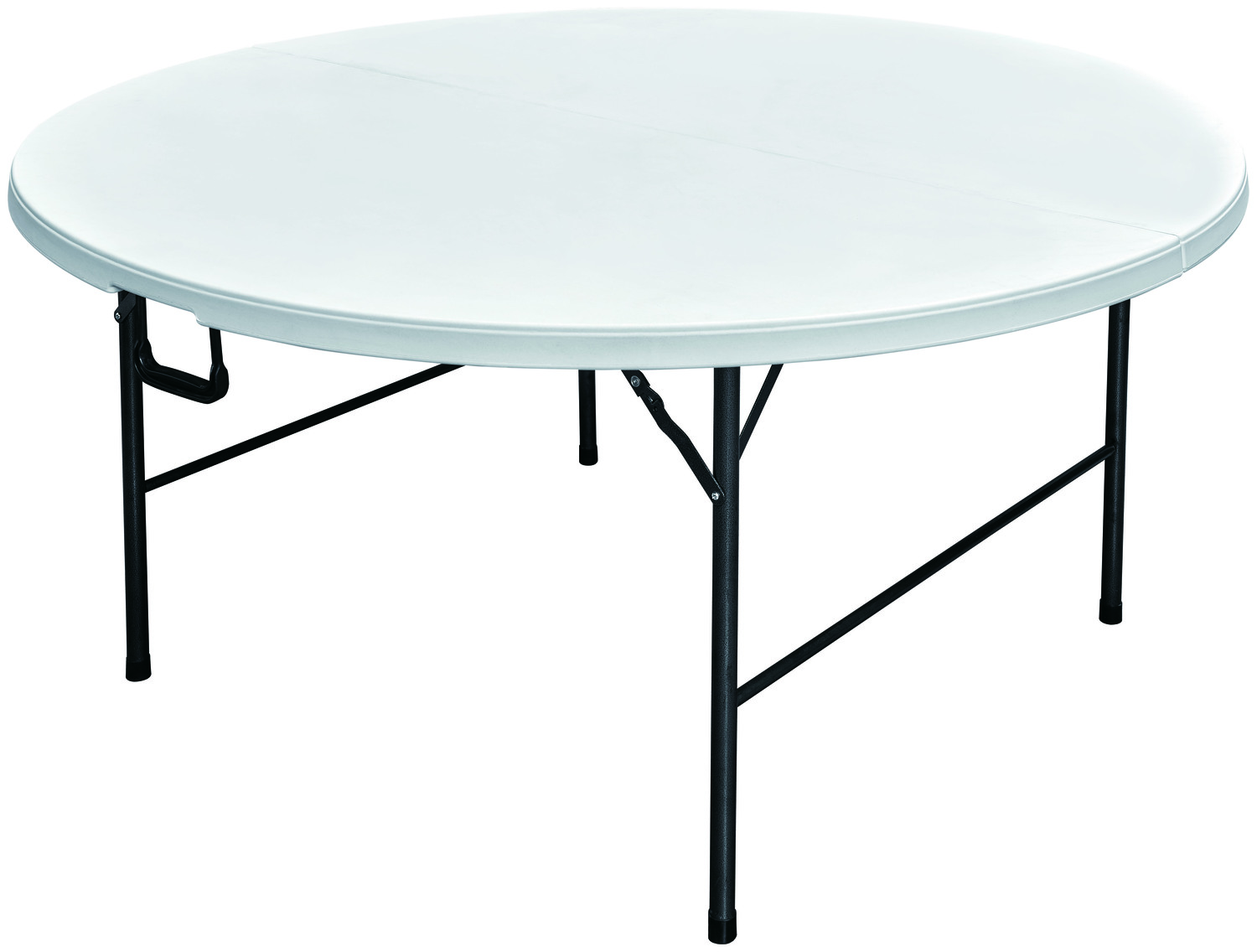 MESA PLEGABLE NORTHWEST REDONDA 160CM BLANCA - 1
