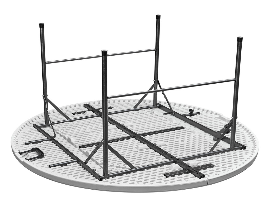 MESA PLEGABLE NORTHWEST REDONDA 160CM BLANCA - 2