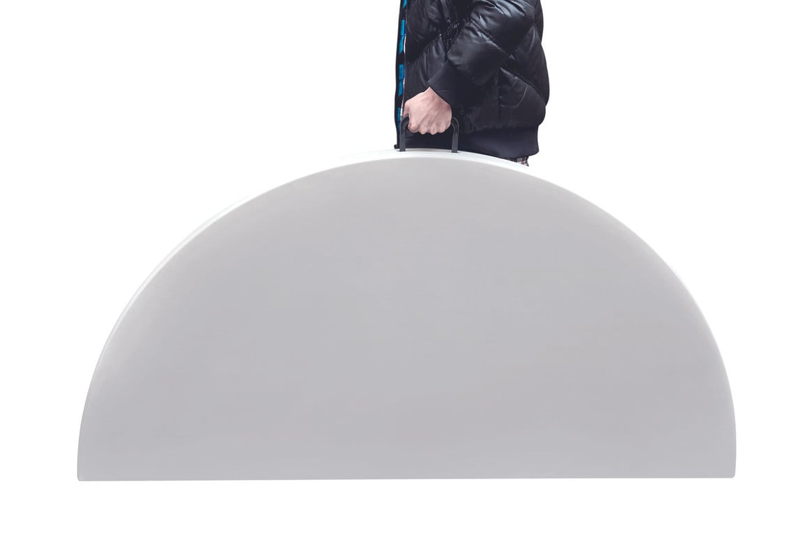 MESA PLEGABLE NORTHWEST REDONDA 160CM BLANCA - 3