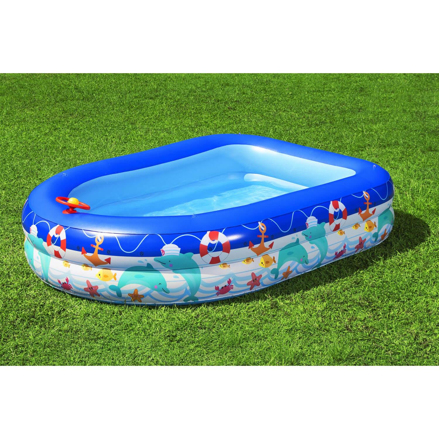 PISCINA INFLABLE BESTWAY 54370 CON TOLDO DESMONTABLE 213X155X132 CM - 5