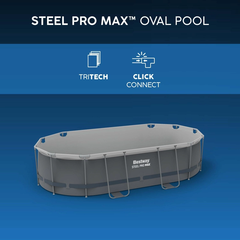 PISCINA BESTWAY OVALADA FILTRO + ACCESORIOS 4.27X2.50X1M - 3