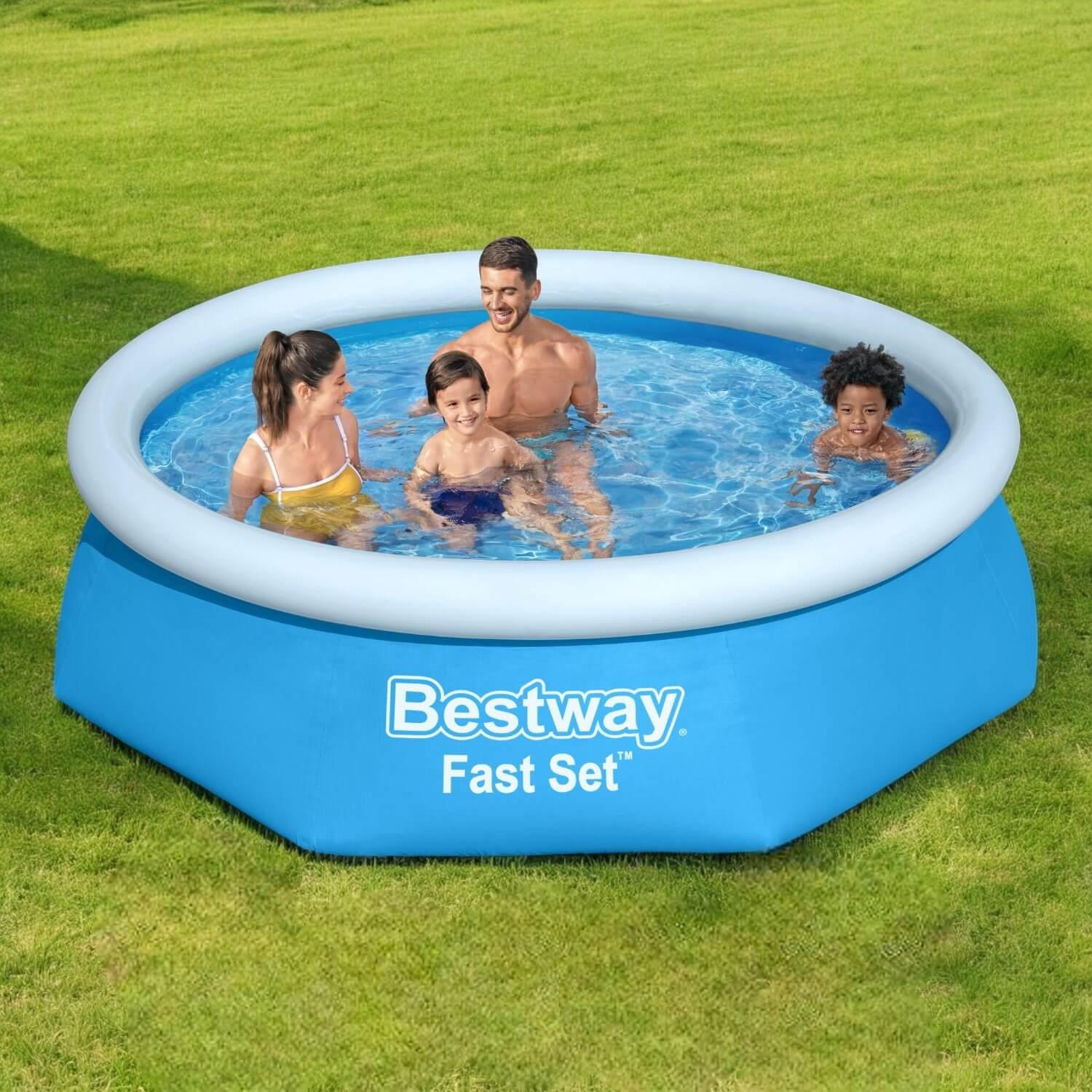 PISCINA BESTWAY REDONDA FACIL ARMADO CON FILTRO 2.44MX61CM - 3