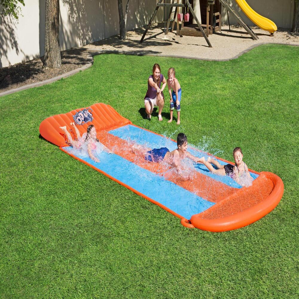 DESLIZADOR BESTWAY TOBOGAN DE AGUA TRIPLE 5.49M - 2