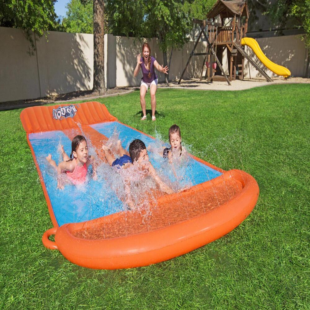 DESLIZADOR BESTWAY TOBOGAN DE AGUA TRIPLE 5.49M - 3