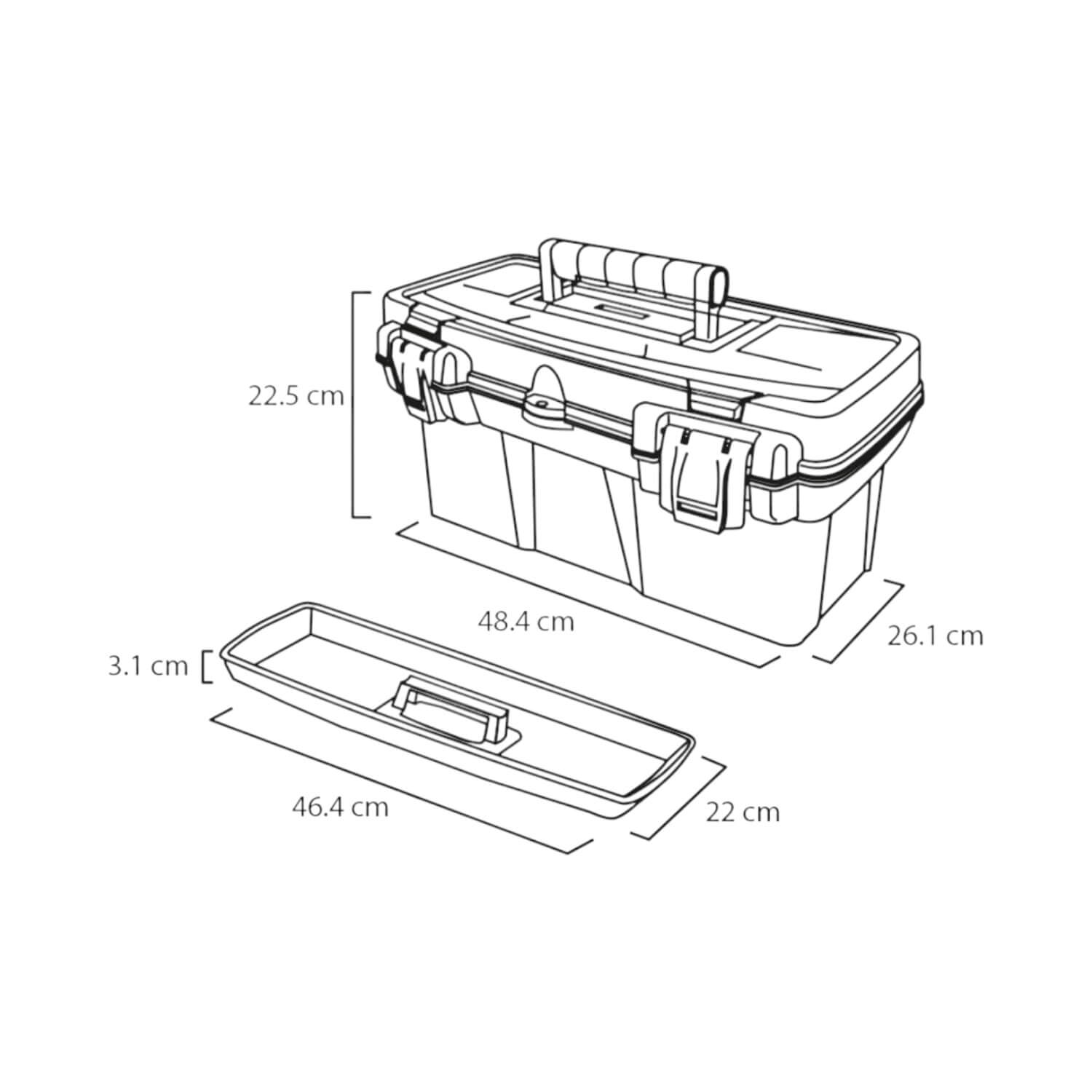 CAJA ORGANIZADORA RIMAX RX12579 MASCOTAS 48.4X26.1X22.5 CMS - 3