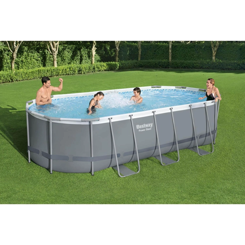 PISCINA BESTWAY OVALADA 5.49X2.74X1.22M FILTRO + ACCESORIOS - 4