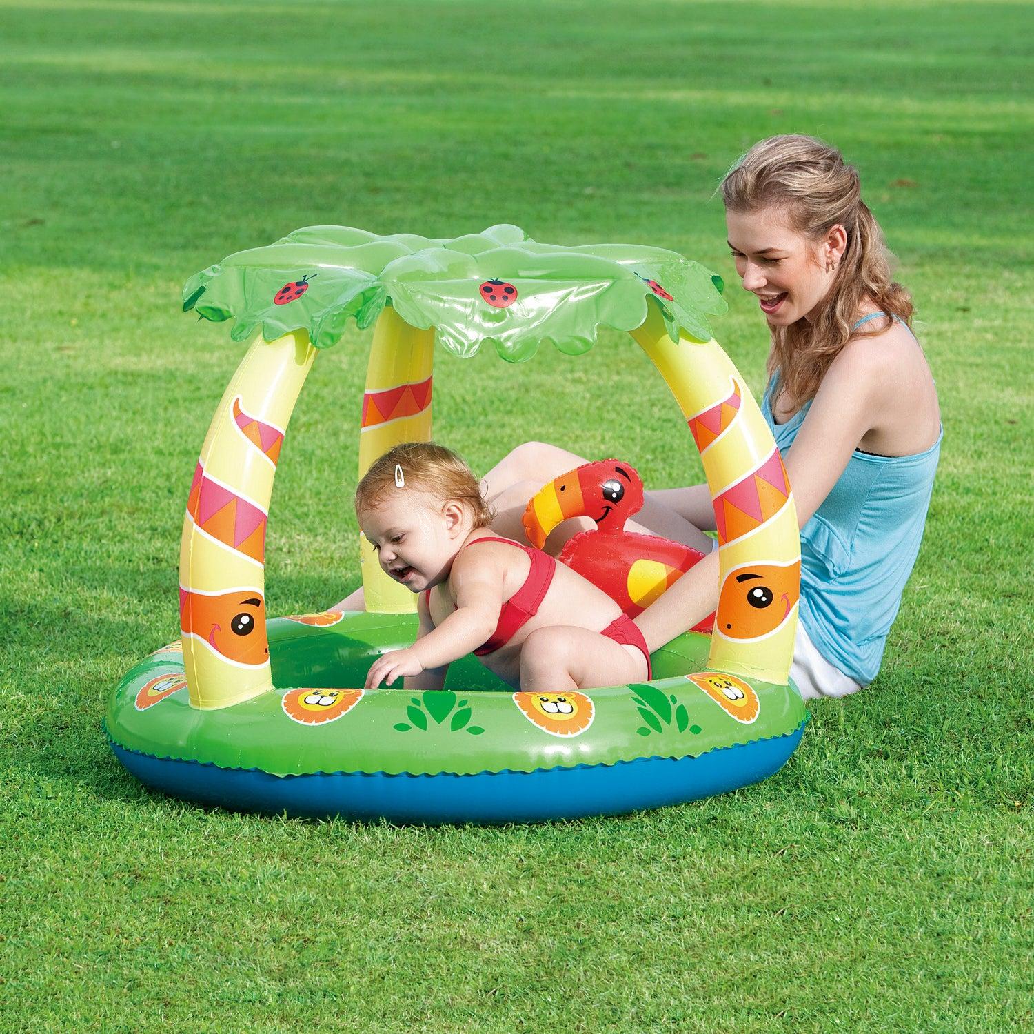 PISCINA INFLABLE BESTWAY CON TECHO PARA BEBE S 99X91X71CM - 2
