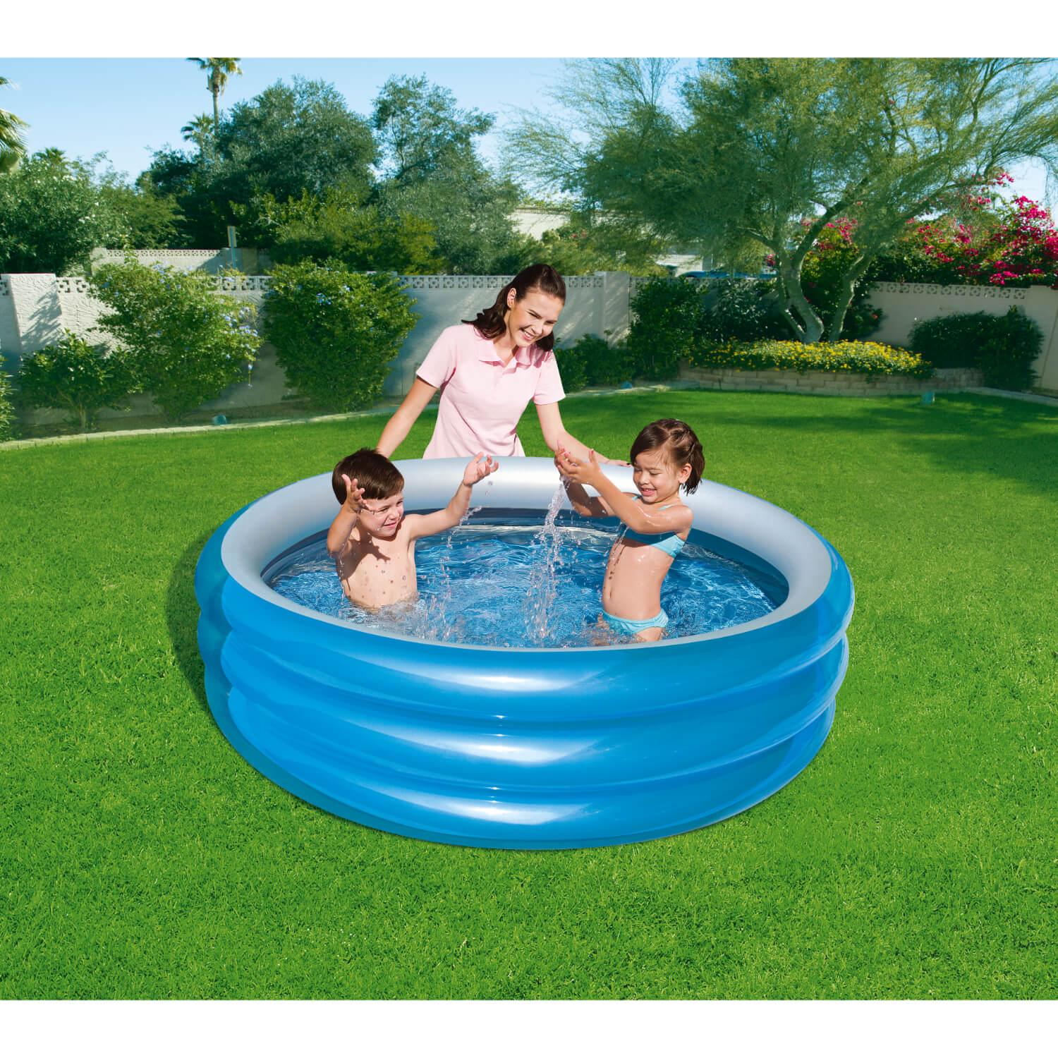 PISCINA INFLABLE BESTWAY 51042 REDONDA PARA NIÑOS 170X53 CM AZUL - 2