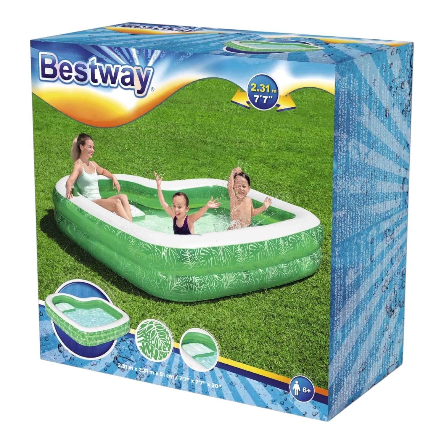 PISCINA INFLABLE BESTWAY 54336 TROPICAL 2.31MX2.31MX51 CM - 2