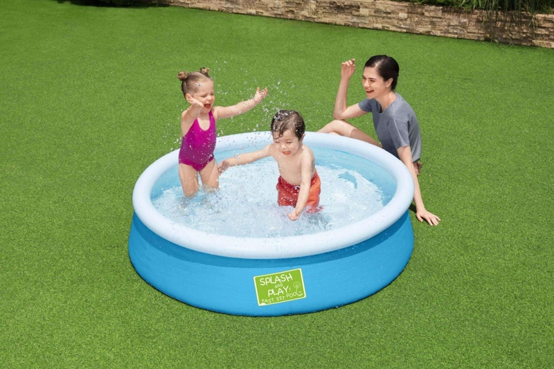 PISCINA BESTWAY 57241 REDONDA FÁCIL ARMADO 1.52MX38 CM AZUL - 2