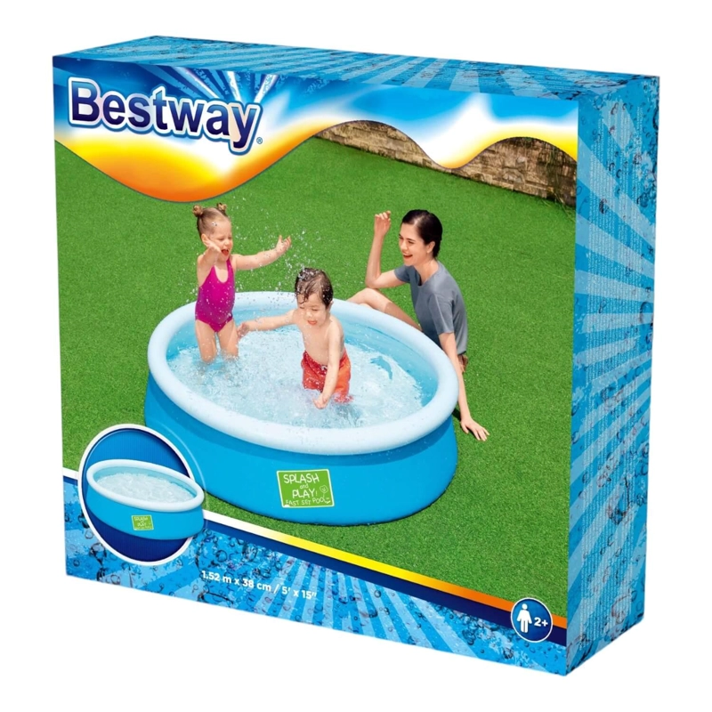 PISCINA BESTWAY 57241 REDONDA FÁCIL ARMADO 1.52MX38 CM AZUL - 3
