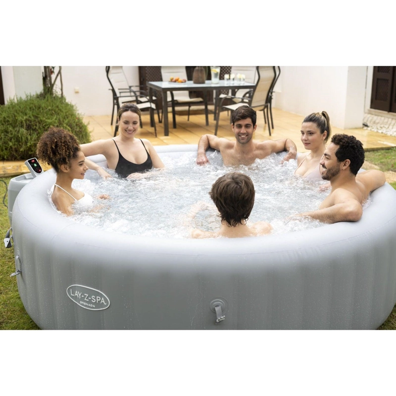 HOT TUB BESTWAY 60135 71X236 CM SPA INFLABLE GRENADA 8 PERSONAS - 2