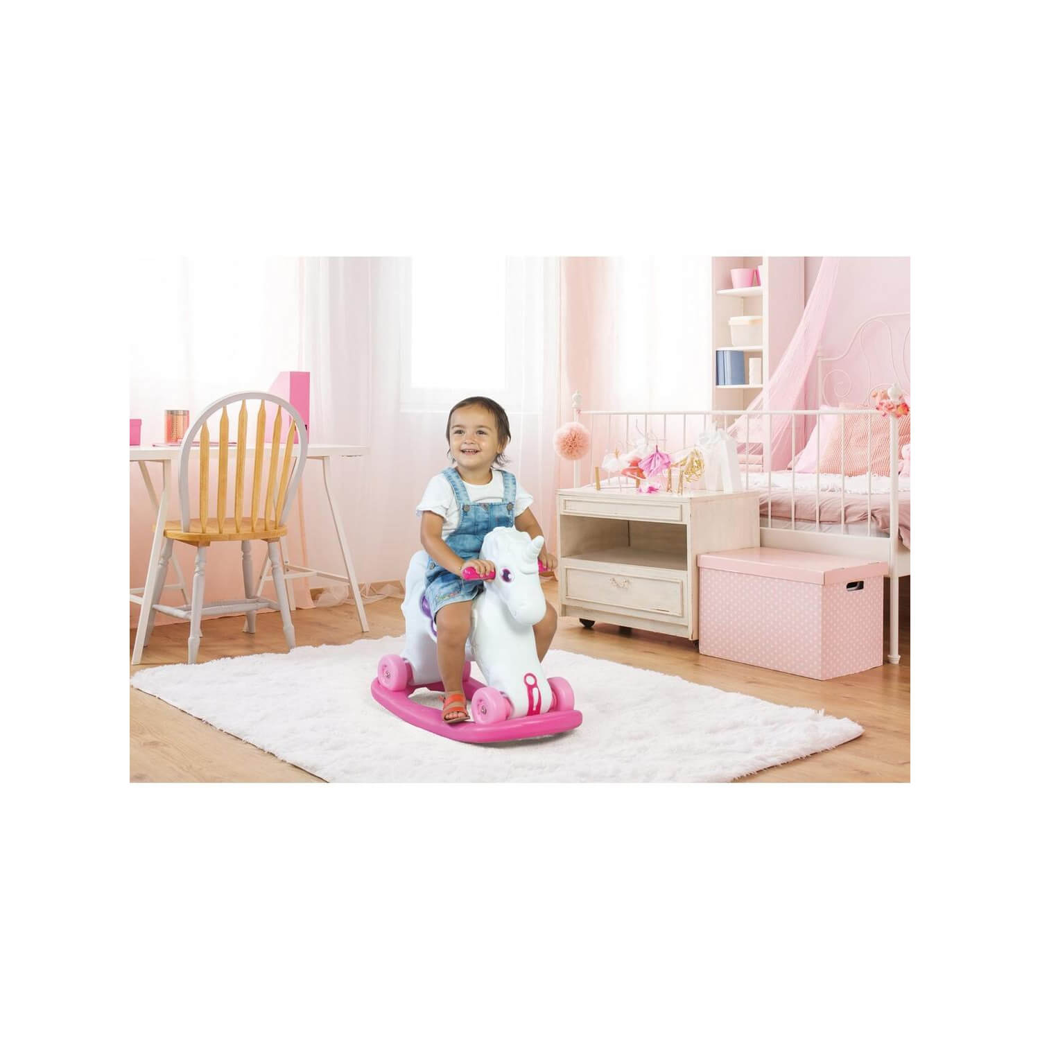 MECEDOR DOLU DL2509 UNICORNIO CON RUEDAS 70X30X52 CM MULTICOLOR - 5