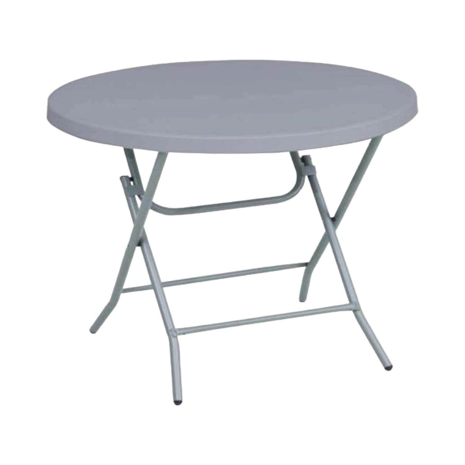 MESA PLEGABLE NORTHWEST NW-81G REDONDA 80X74 CMS GRIS - 1